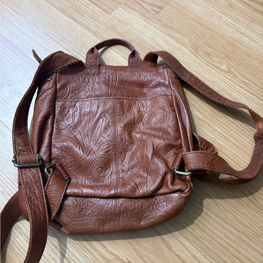 American Leather Brown Mini Backpack - image 3